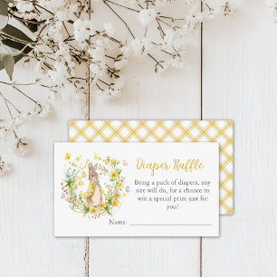 Carte D'accompagnement Pierre Rabbit Baby shower Déchets Refroidissement