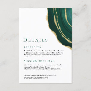 Carte D'accompagnement Pierre verte Everglade