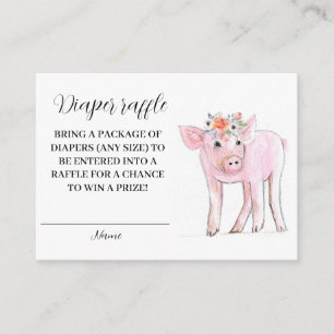 Carte D'accompagnement Piglet Piggy Ferme Animaux Moissonneuses Baby show