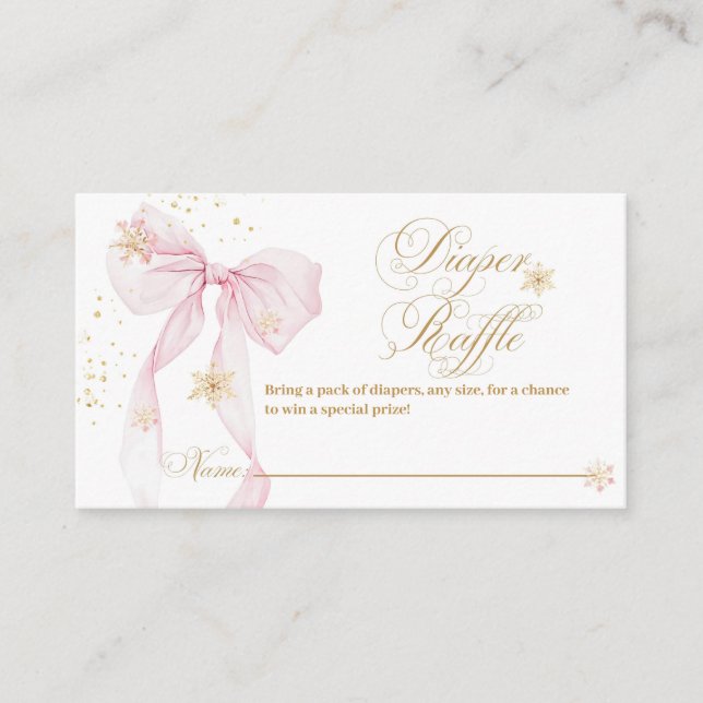 Carte D'accompagnement Pince rose Froid à l'extérieur de la couche de Bab (Devant)