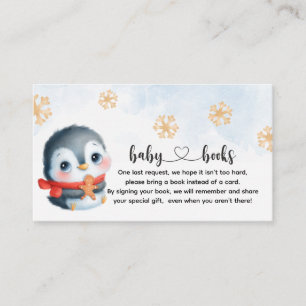 Carte D'accompagnement Pingouin bébé Noël mignonne Demande de réservation