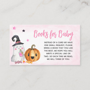 Carte D'accompagnement Pink A Little Boo Livres Baby showers pour bébé
