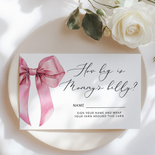 Carte D'accompagnement Pink Bow Quelle taille est maman ventre jeu