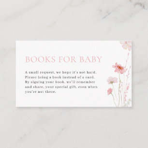 Carte D'accompagnement Pink Girl Baby in Bloom Livres pour Baby Card