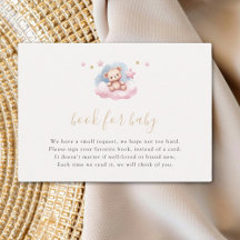 Pink Gold Stars Aquarelle Bear Book Demande