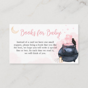 Carte D'accompagnement Pink Halloween Un bébé brasse des livres pour bébé