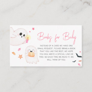 Carte D'accompagnement Pink Little Boo Halloween Livres pour bébé