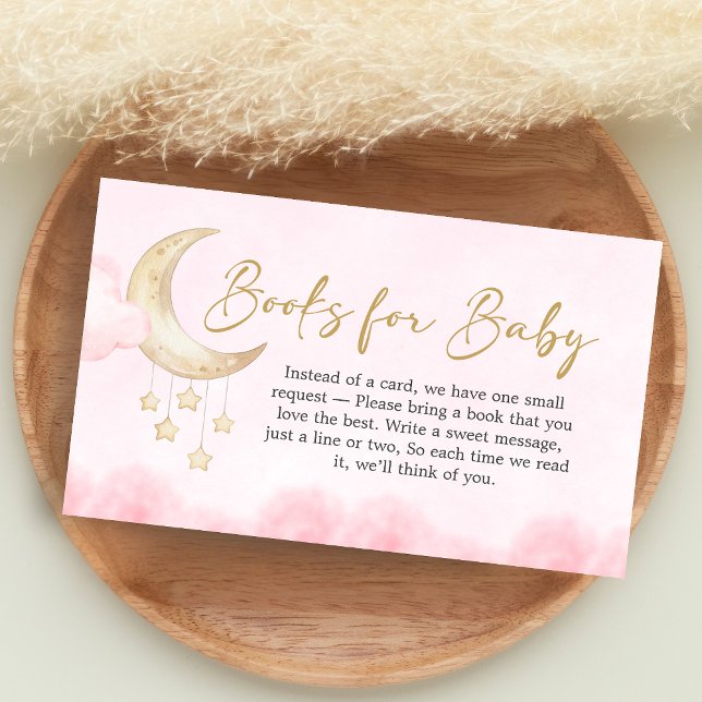 Carte D'accompagnement Pink Over the Moon Baby Shower Books for Baby (Over the Moon Baby Shower Books for Baby)