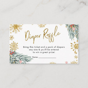 Carte D'accompagnement Pink Sleigh Oh Quel Amusant Raffin Hiver Diaper