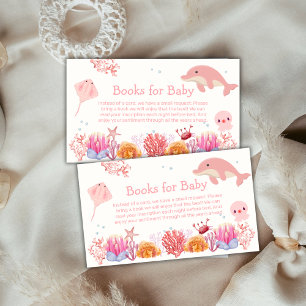 Carte D'accompagnement Pink Under Sea Dolphin Girls Livres Pour Baby show