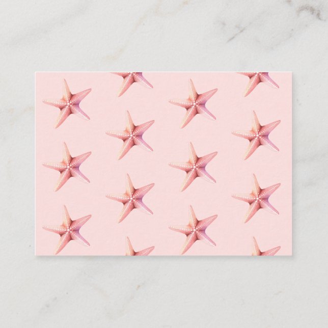 Carte D'accompagnement Pink Under the Sea baby showers Livres pour bébé (Dos)