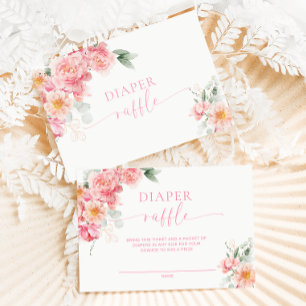 Carte D'accompagnement Piper Peony Baby shower Déchets Raffle Billet