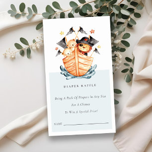 Carte D'accompagnement Pirate Ship Lion Cub Baby shower de carafe