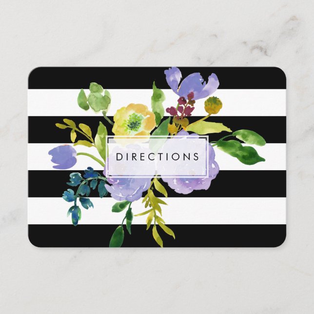 Carte D'accompagnement PixDezines direction mitzvah florale/DO-IT-YOURSEL (Devant)