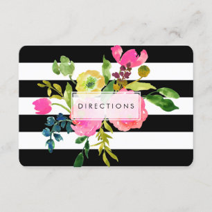 Carte D'accompagnement PixDezines Directions Floral Mitzvah/do-it-yoursel