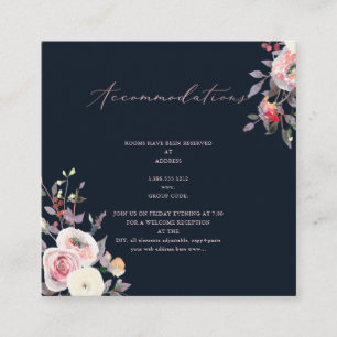 Carte D'accompagnement PixDezines Roses au pastel à l'eau accommodations