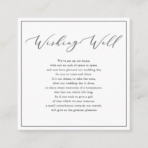 Carte D'accompagnement PixDezines Wishing Well, Luxury Calligraphy