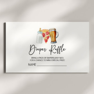Carte D'accompagnement Pizza Brasse Les Diapeurs Trop Baby shower Déchets