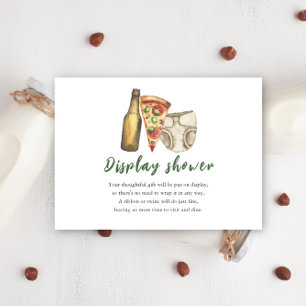 Carte D'accompagnement Pizza, Brebis et Diapers aussi - Afficher la douch