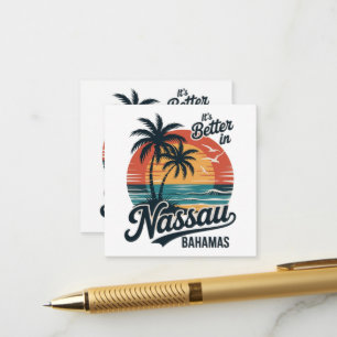 Carte D'accompagnement Plage d'été à Nassau Bahamas