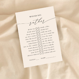 Carte D'accompagnement Plairait-Elle Plutôt Jeu De Fête