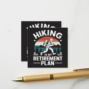 Carte D'accompagnement Plan de retraite randonnée Citation drôle
