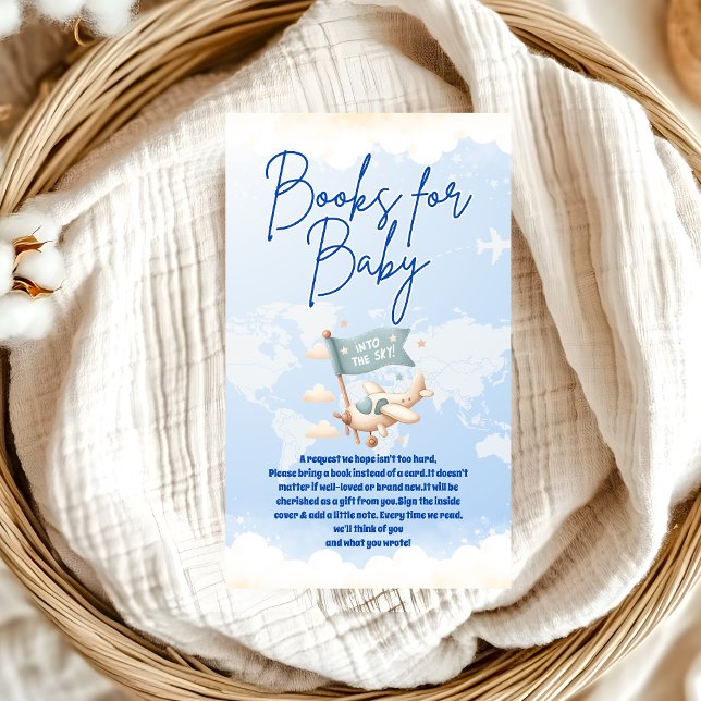 Carte D'accompagnement Plane Adventure attend des livres pour bébé (Créateur téléchargé)