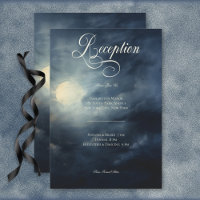 Pleine lune gothique foncé Nuit Ciel Mariage Récep