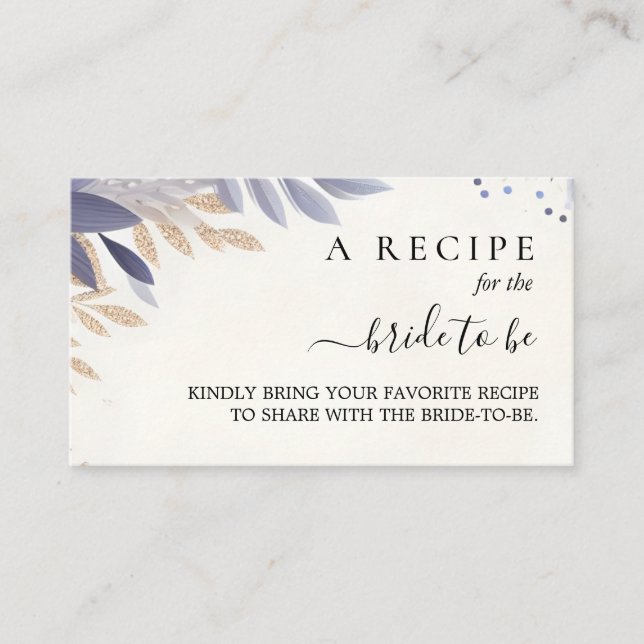 Carte D'accompagnement Plum Fall Été Lavande Fête des mariées Sage (Devant)