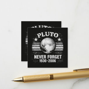 Carte D'accompagnement Pluton N'oublie Jamais