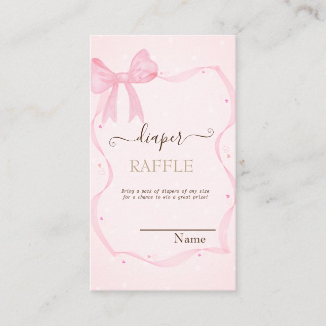 Carte D'accompagnement Poignée à la main Bow Elegant Frame Dots (Devant)