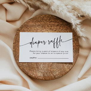 Carte D'accompagnement Poignée de couches modernes Insérer noir et blanc 