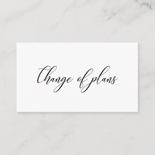 Carte D'accompagnement Poignée simple | Report mariage (Devant)