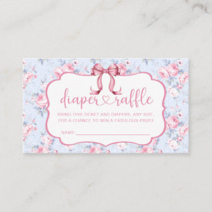 Carte D'accompagnement Poitrine rose Baby shower Déchets Raffle