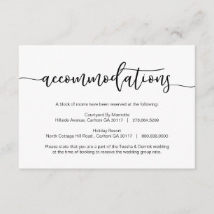 Carte D'accompagnement Police romantique noire moderne, hébergement, hôte