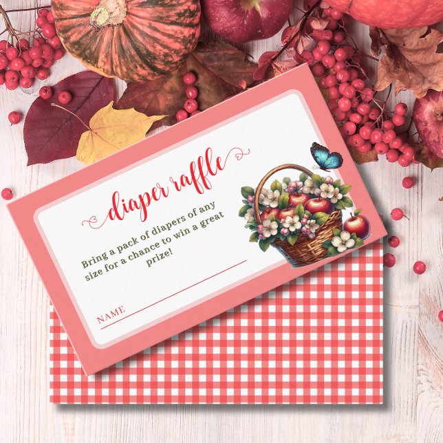 Carte D'accompagnement Pomme de ma tombole de baby shower oculaire (Créateur téléchargé)