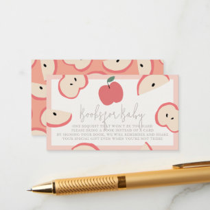Carte D'accompagnement Pomme de mon oeil rose fille Baby shower demande d