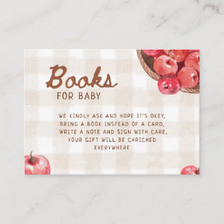 Carte D'accompagnement pomme de nos yeux panier de pommes livres pour béb