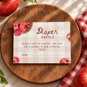 Carte D'accompagnement pomme de nos yeux panier de pommes tirage au sort