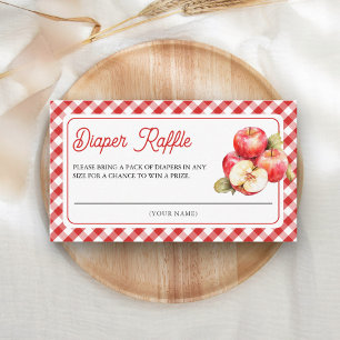 Carte D'accompagnement Pomme de notre Baby shower Oeil Déchets Raffin