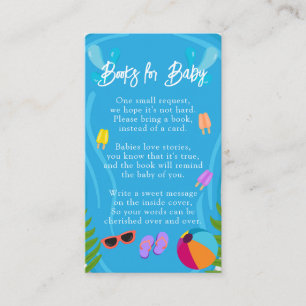 Carte D'accompagnement Pool Party Genre Neutral Livres pour le Baby showe