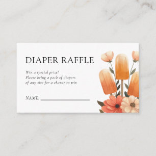 Carte D'accompagnement Popsicle Prêt à pop Baby shower Déchets Raffle