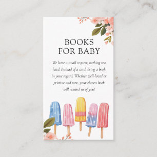 Carte D'accompagnement Popsicle Ready to Pop Baby shower Books