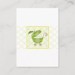 Carte D'accompagnement Porte bébé Pomme verte Apportez un livre