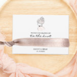 Carte D'accompagnement Porte-Élastique à cheveux de Bridesmaid<br><div class="desc">Placez un scrunchie ou un élastique à cheveux autour de la carte pour une façon adorable et utile de remercier vos demoiselles d'honneur.</div>