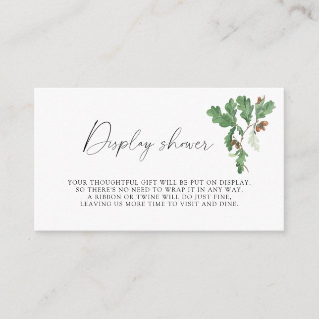 Carte D'accompagnement Portes de branche - douche d'affichage (Devant)