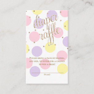 Carte D'accompagnement Pots et Parties scintillant - Baby shower rabat 