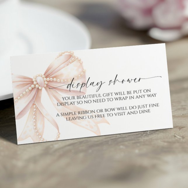 Carte d'accompagnement pour Baby Shower avec perle (Créateur téléchargé)