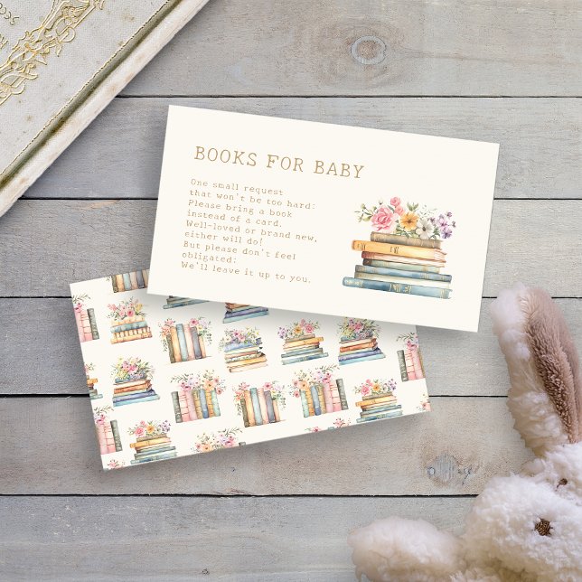 Carte d'accompagnement pour Livres pour bébé (Books for Baby Enclosure Card by Painted Paperie
)