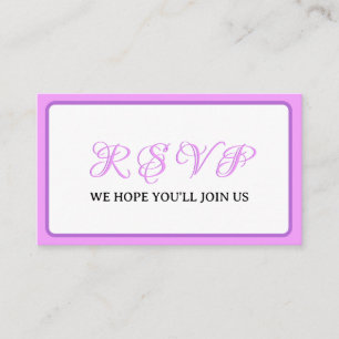 Carte D'accompagnement Pré-Mariage Golf Party Weekend Lavender Purple